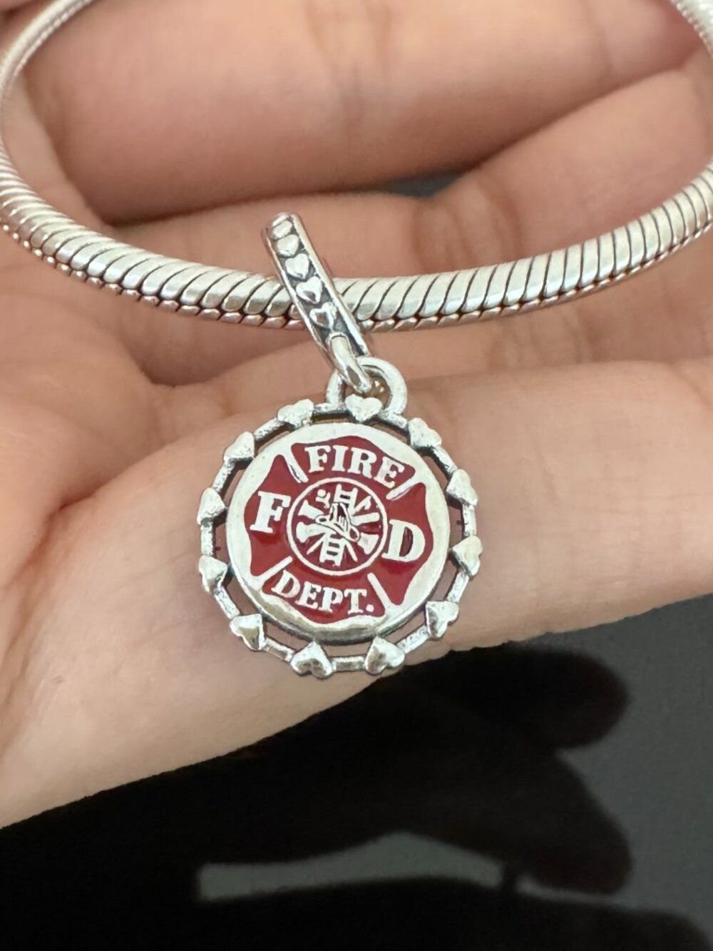 Pandora  FIRE DEPT  Exclusive Charm
